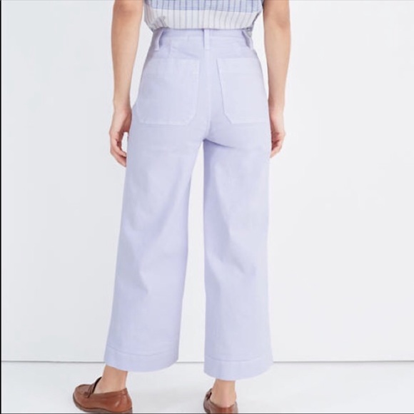 NWT Madewell Petite Emmett Wide-Leg Crop Pants - Picture 5 of 10